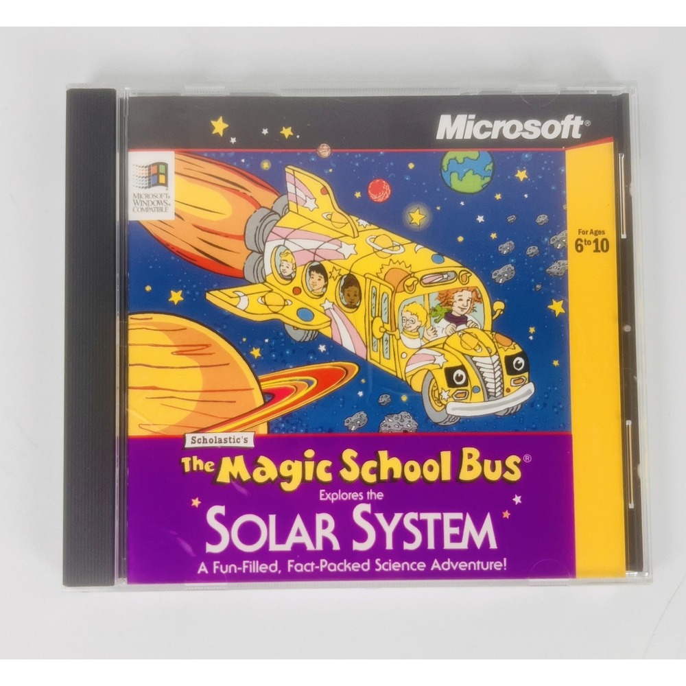Microsoft Scholastic's The Magic School Bus Explores the Solar System PC CD-ROM